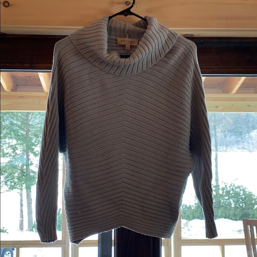 Philosophy Cowl Neck Sweater